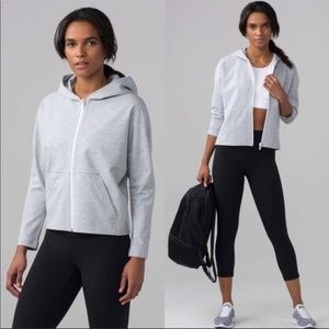 lululemon "minimal hoodie" sz4 Light Grey